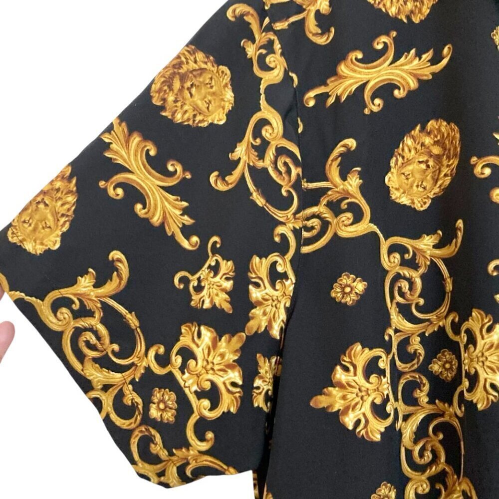BAROQUE GOLD Drill Clothing Shirt 4X Black - Picture 6 of 11